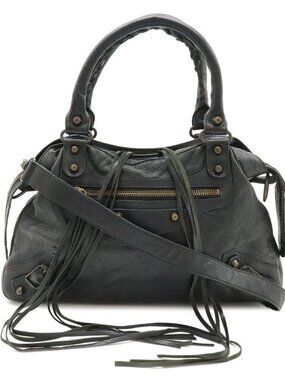 Balenciaga the Town Tote 2-Way Shoulder Bag Leather Black Mila Out of Stock